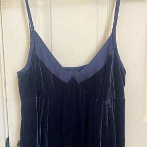 Gap Tall Skinny Strap Velvet Dress
